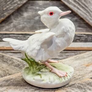 Vintage Cybis Porcelain Bisque Duckling “Baby Brother” Figurine, Mid-Century